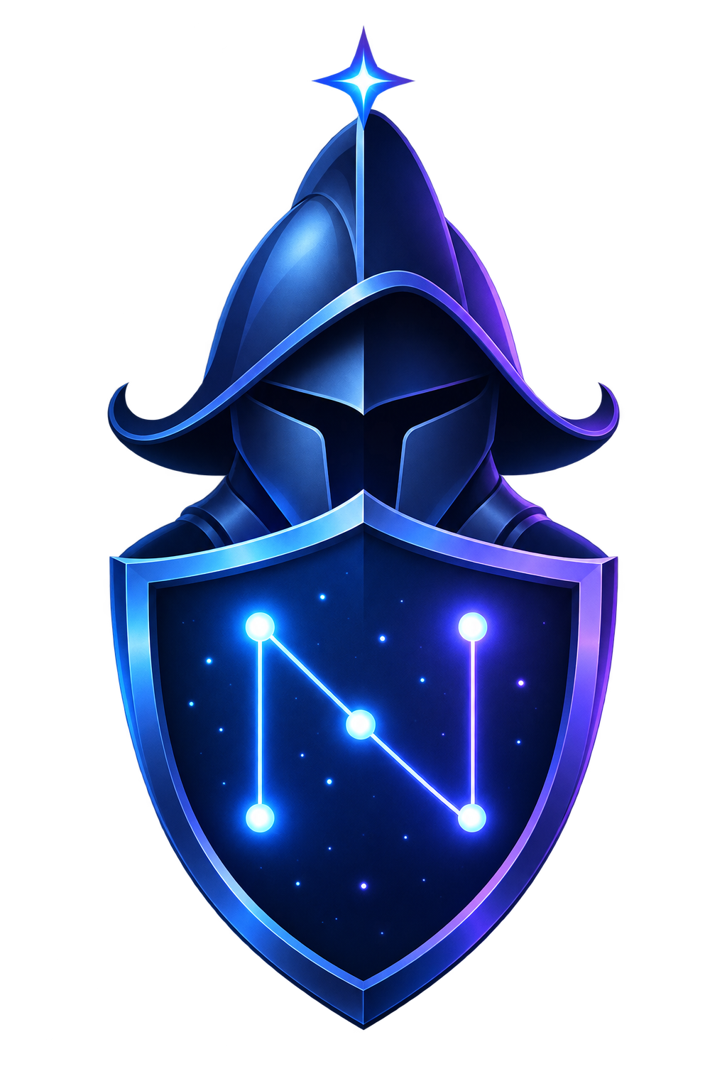 Nehem Sentinel helmet and constellation shield emblem